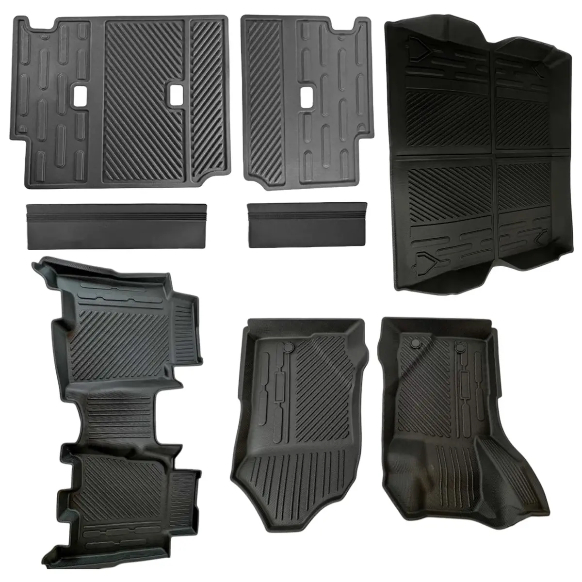 Bbm Floor Mat, Cargo Mat, & Rear Seat Protector Bundle For 2021+ Ford Bronco 4-Door 1
