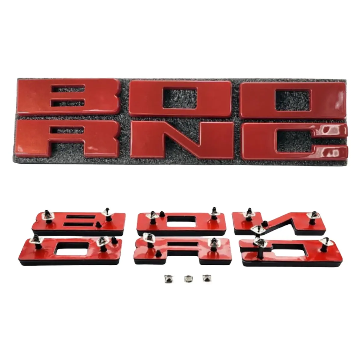 Upr Bronco Grille Replacement Lettering (Hot Pepper Red) | Upr-3683-17 1