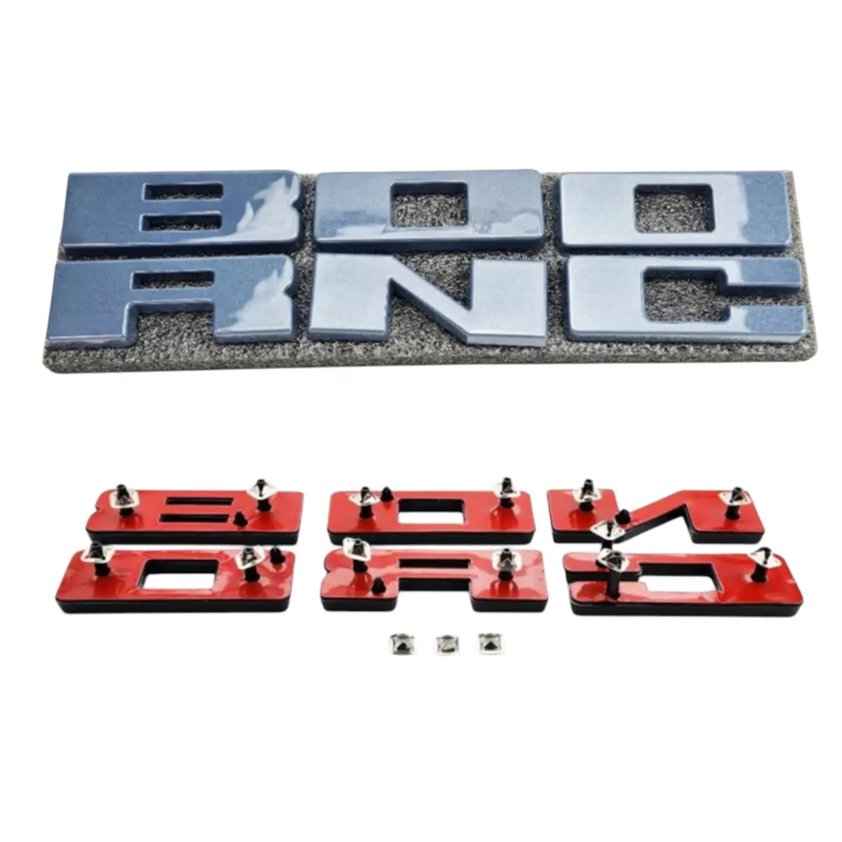 Upr Bronco Grille Replacement Letters For 2021+ Ford Bronco (Azure Gray) | Upr-3683-19 1