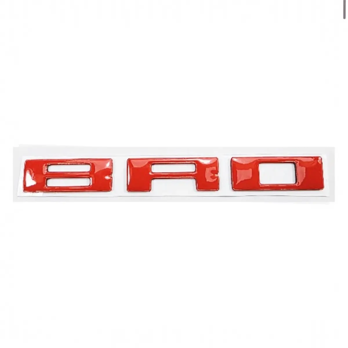 Amp Code Orange Raised Dash Letter Inserts For 2021+ Ford Bronco | Amp-85112-001 1