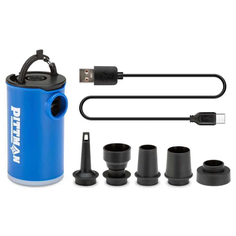 Pittman Outdoors Rechargeable Mini Electric Air Pump & Camping Lantern 1