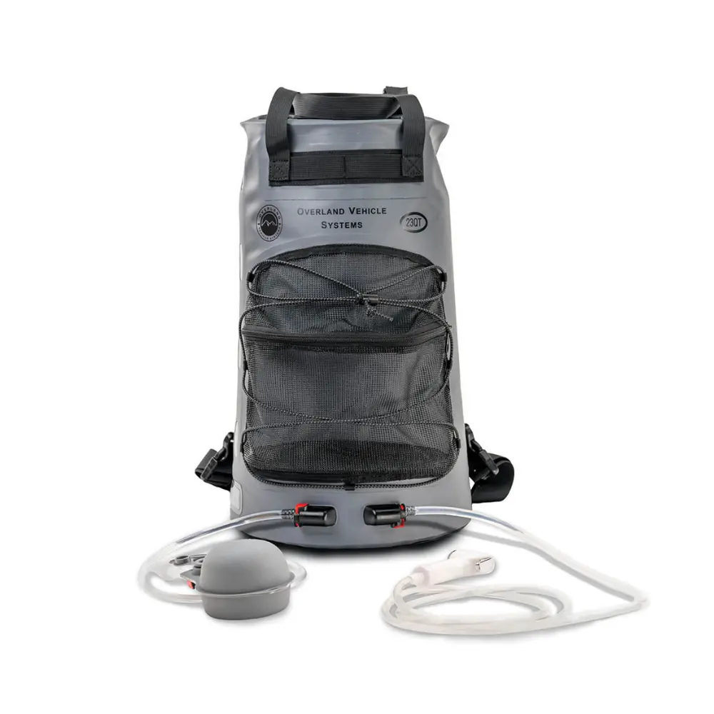 Portable Camp Shower - 23 Qt, Nozzle & Accessories 1
