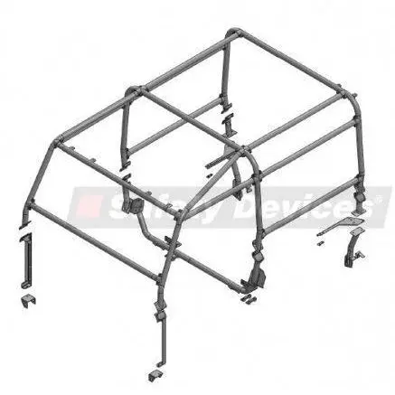 Safety Devices Defender 90 Station Wagon With Bulkhead 2-Door (1983-Present) 1