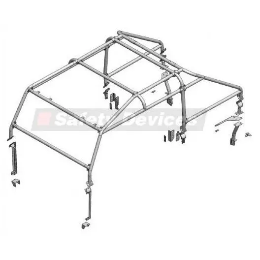 Double Cab Pickup 4-Door Roll Cage 1