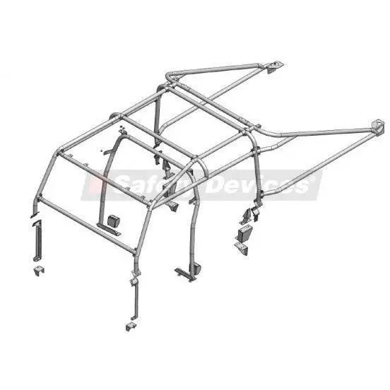 Land Rover Defender 130 Puma Double Cab High Capacity Pick Up Multi Point Bolt-In Roll Cage 1
