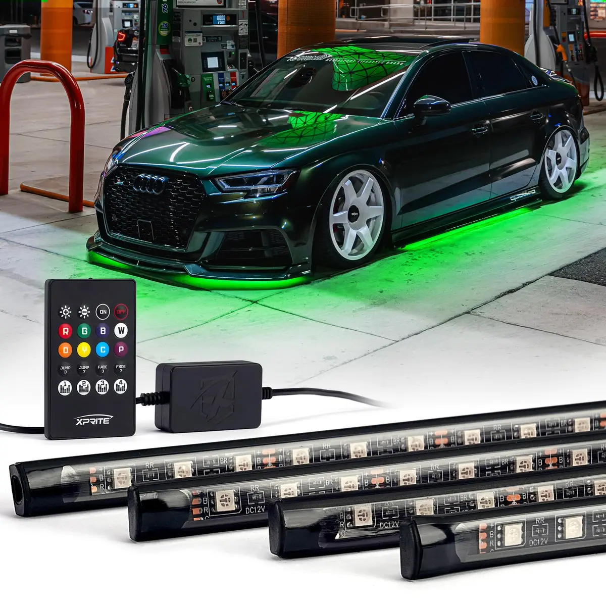 Led Rgb Under Glow Light Kit With Remote Control | Throwback Series 1