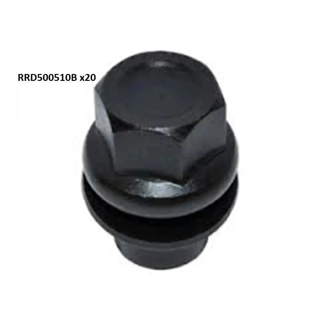 Black Wheel Lug Nut With Washer Set 1