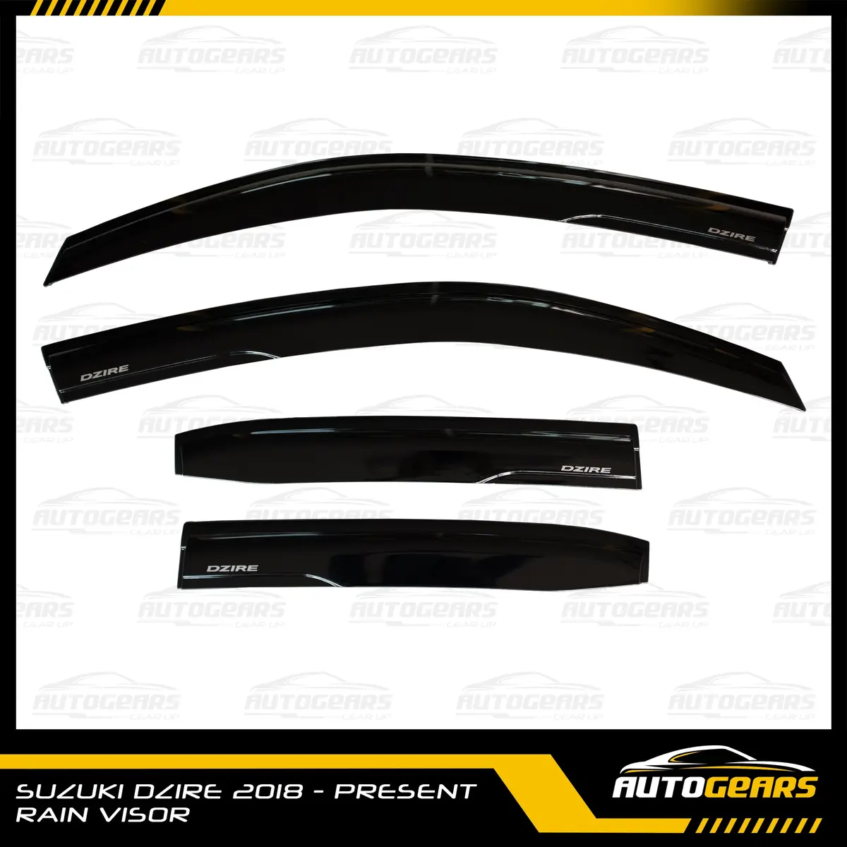 Suzuki Dzire (2018 - 2026) Rain Visor With Logo 1