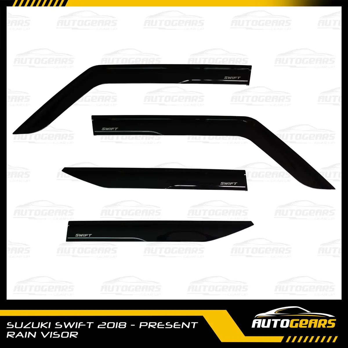 Suzuki Swift (2018 - 2024) Rain Visor With Logo 1
