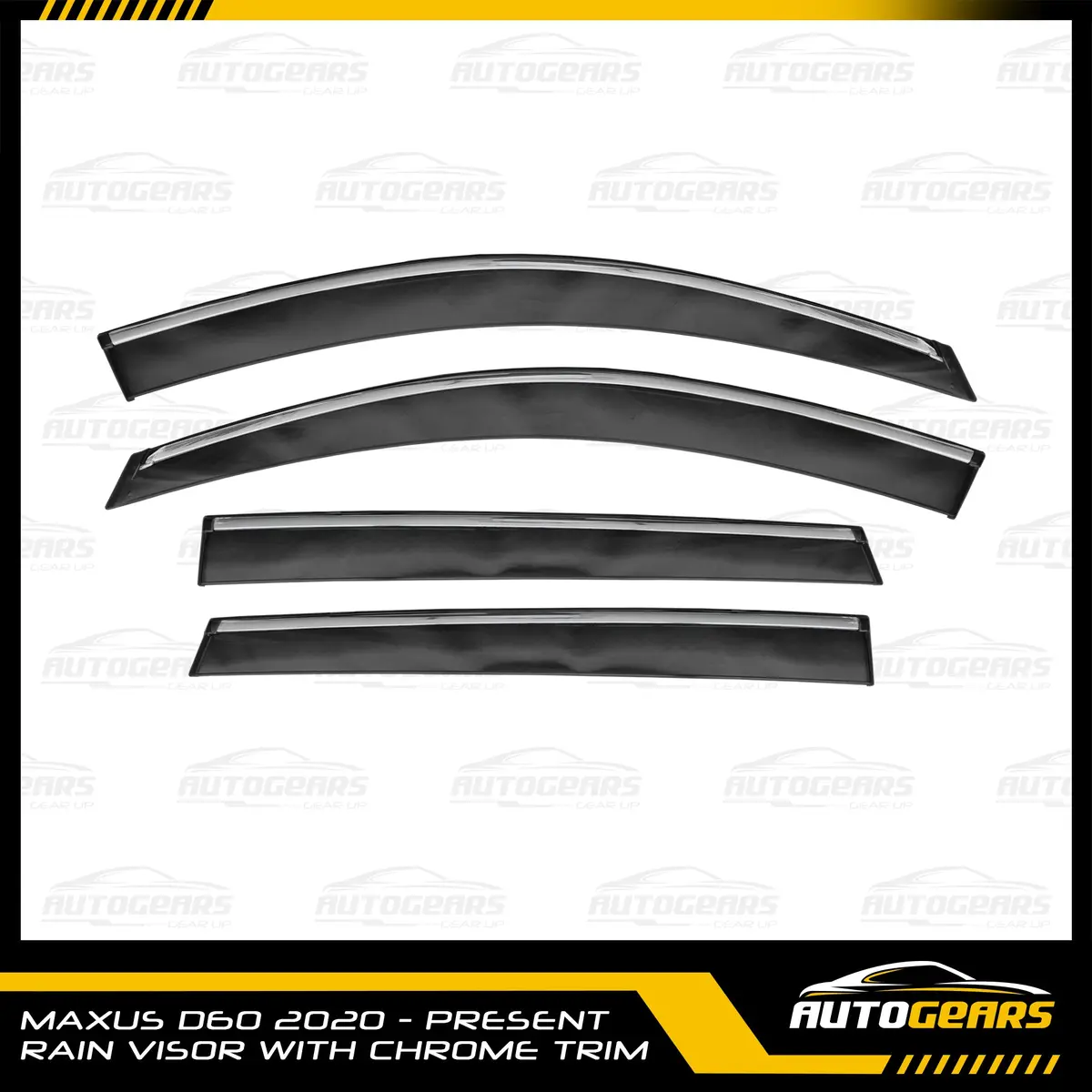 Maxus D60 (2020 - 2025) Rain Visor With Chrome Trim 1