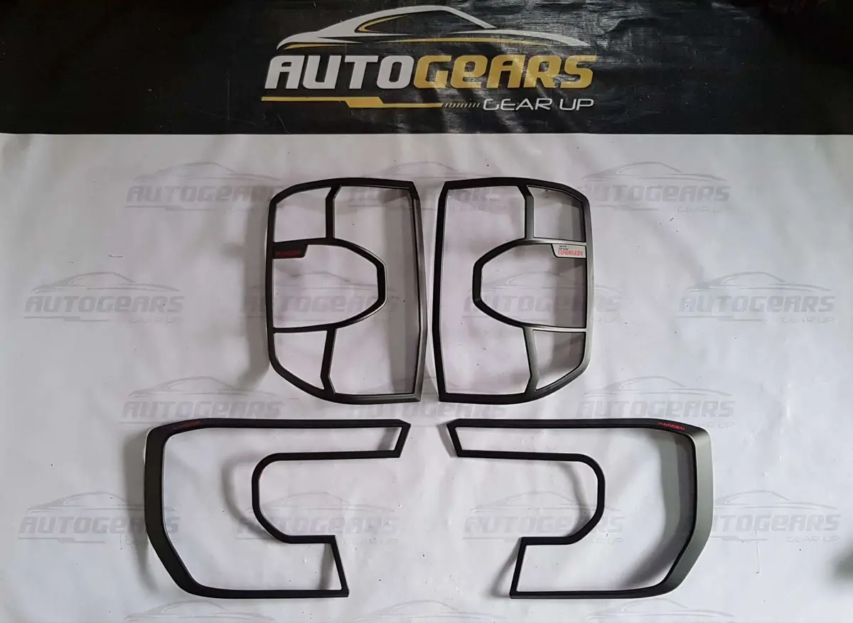 Ford Ranger Sport Wildtrak (2023 - 2026) Headlight & Tail Light Cover Black V2 1