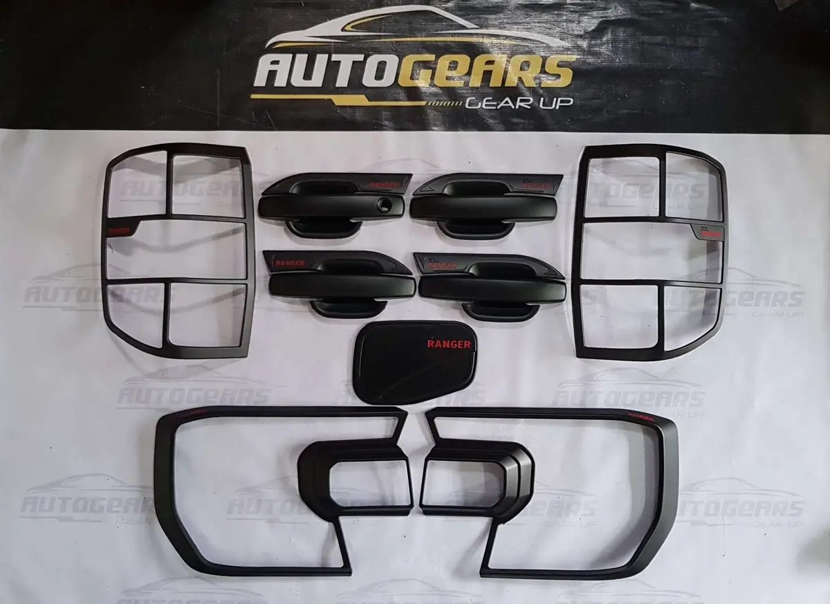 Ford Ranger  Xl Xls (2023 - 2026) Matte Black Garnish Set V2 1