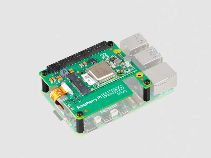 Raspberry Pi Ai Kit With M.2 Hat+ And Hailo Ai Accelerator 1
