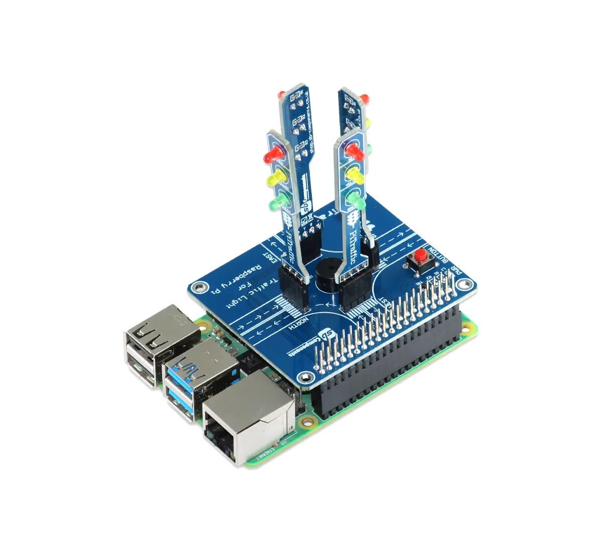 Pitraffic - Raspberry Pi Traffic Light Shield 1