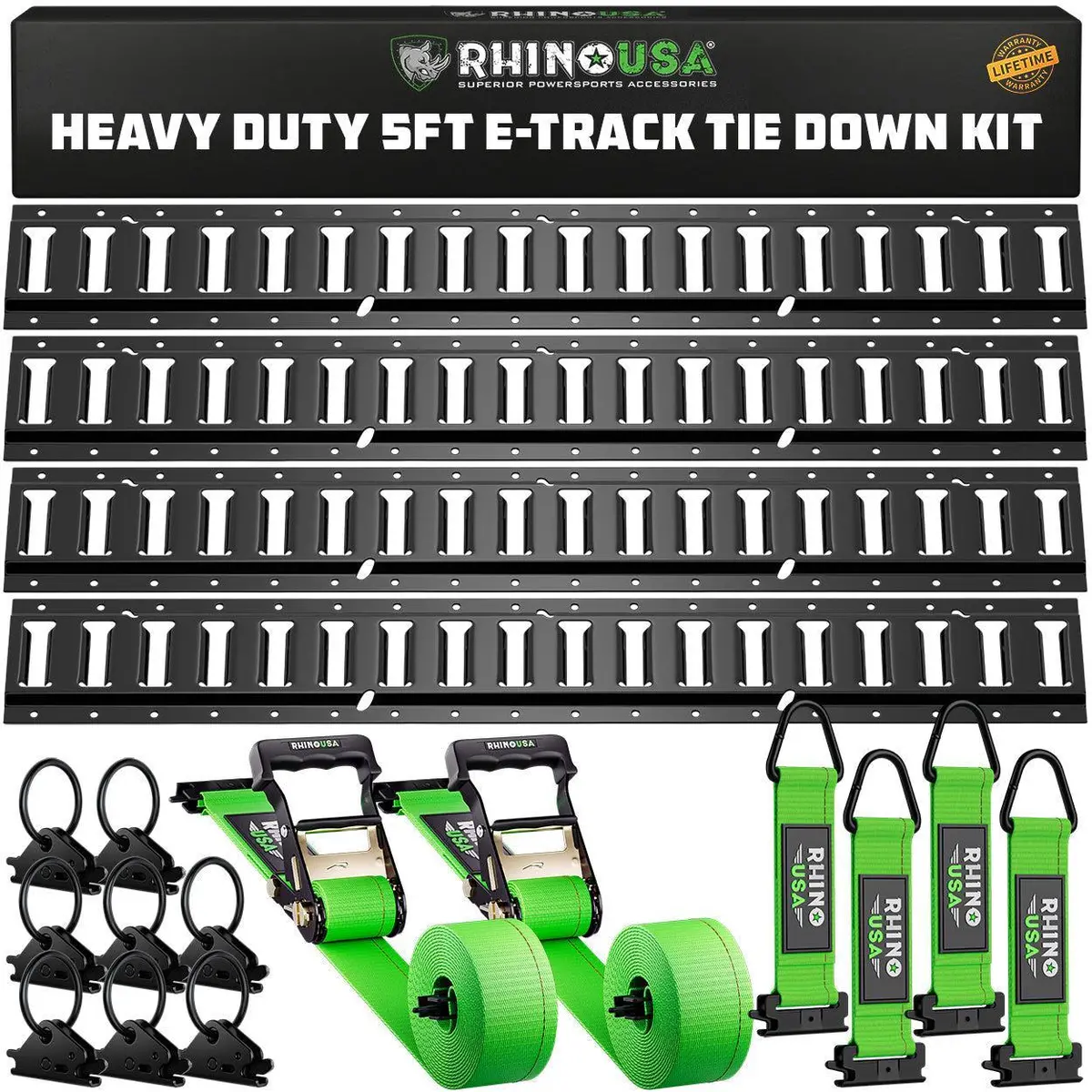 Rhino Usa Ultimate E-Track Tie-Down Kit | Td-Etkit-Rail14 1