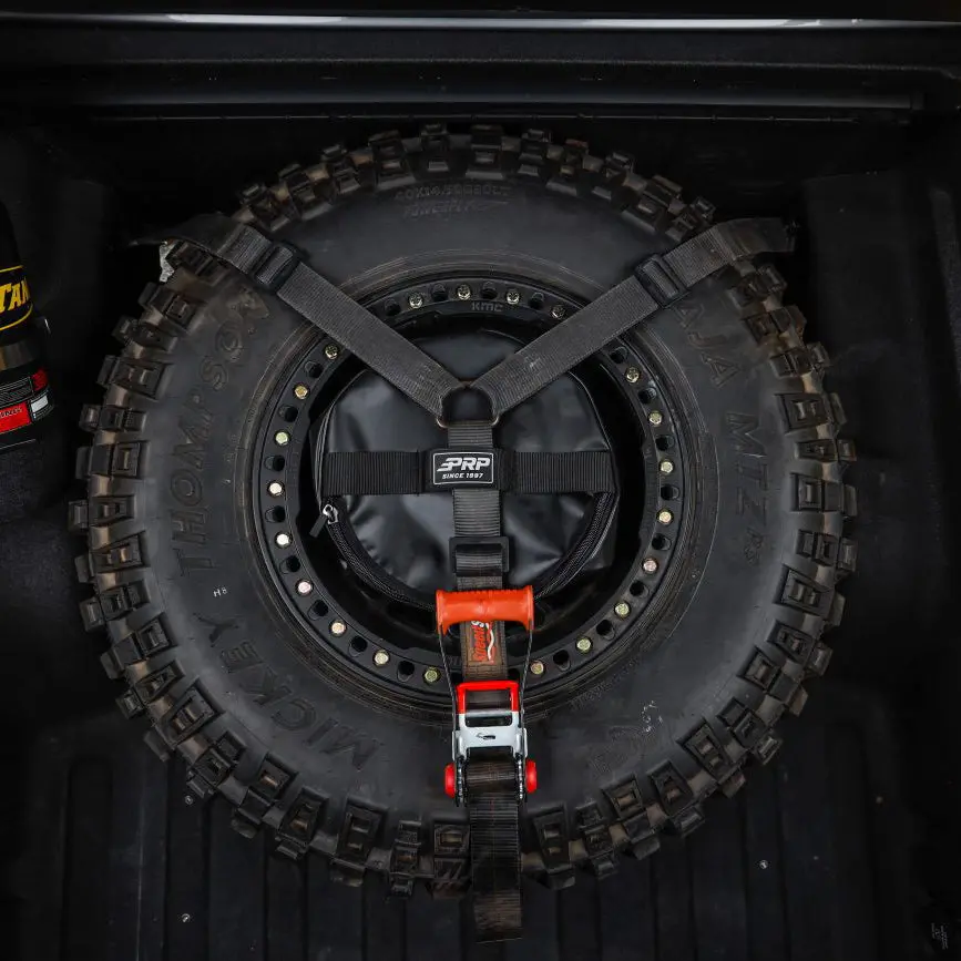 2″ Hd 3-Point Spare Tire Tie-Down With Swivel Hooks 1