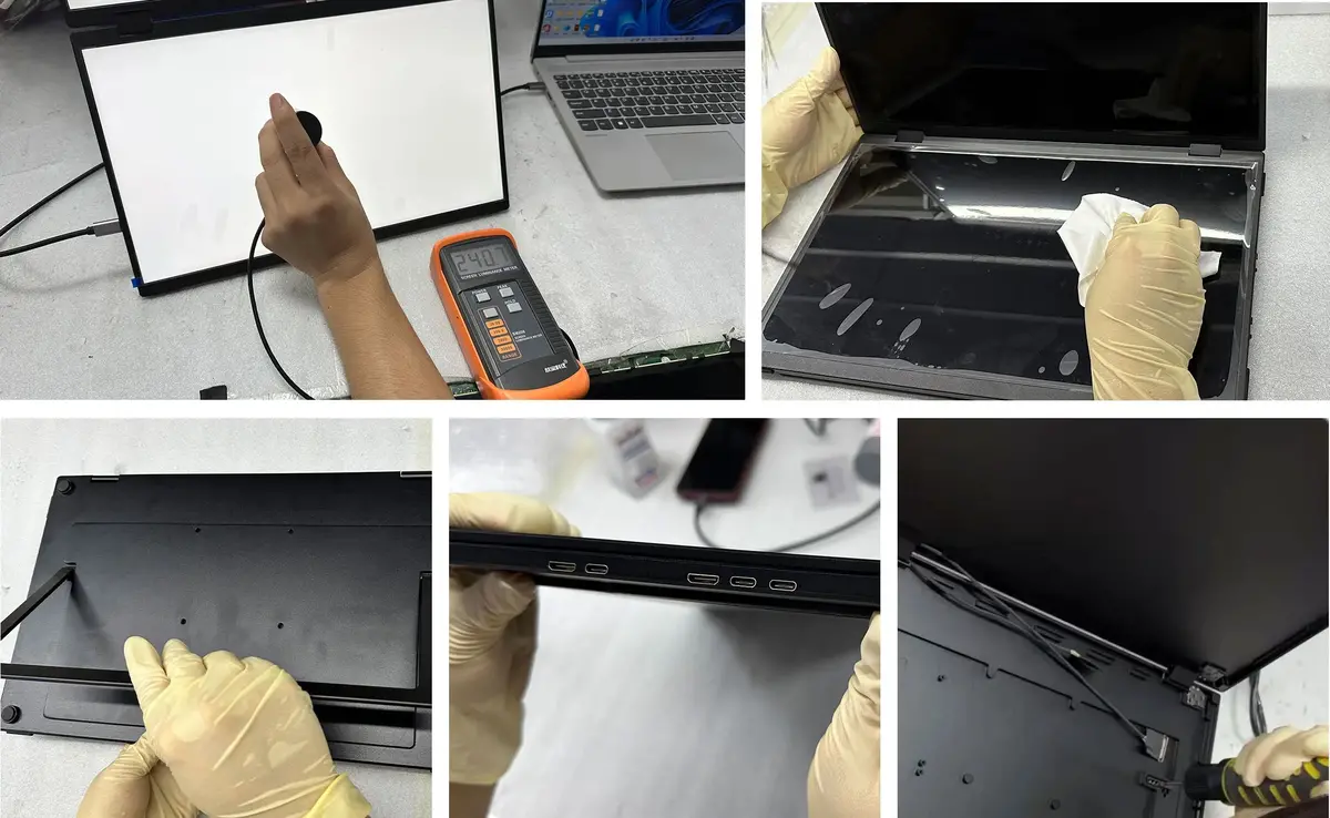Uperfect Triple Screen 15.6"/18.5“ Portable Foldable Monitor Dual Screen With Stand Extender 1080P Fhd Ips For Laptop Windows 26