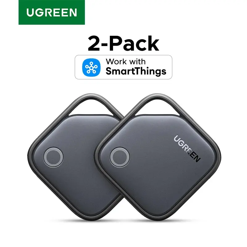 2-Pack Bluetooth Tracker Tags Work With Samsung Smartthings App (Samsung Only), 550-Days Playtime Item Finder Smart Tag 1