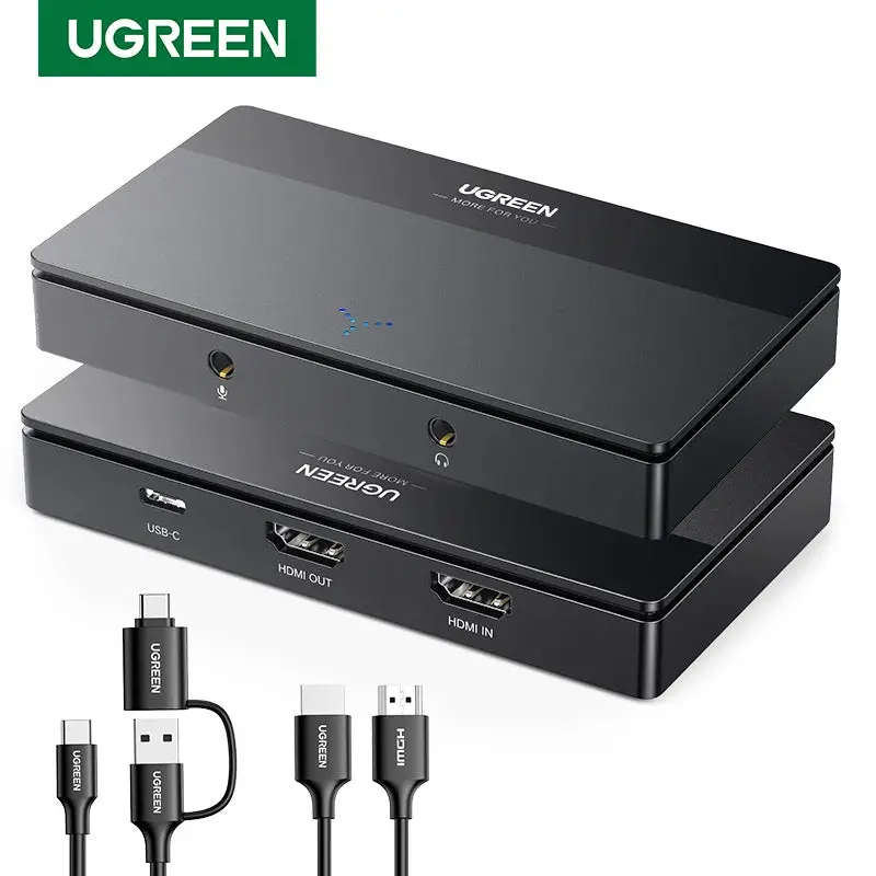 Ugreen Hdmi Video Capture Card 4K60hz Hdmi To Usb/Type-C Video Grabber Box For Computer Camera Live Stream Record Meeting 1