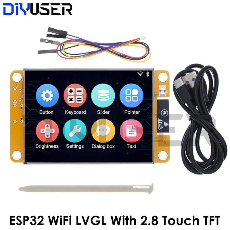Esp32 Arduino Lvgl Wifi&Bluetooth Development Board 2.8 " 240*320 Smart Display Screen 2.8Inch Lcd Tft Module With Touch Wroom 1