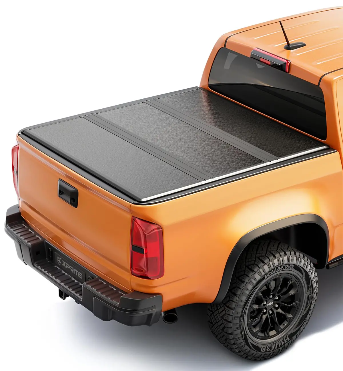 Xprite Frp Hard Folding Truck Bed Tonneau Cover For Chevrolet Colorado/Gmc Canyon 1