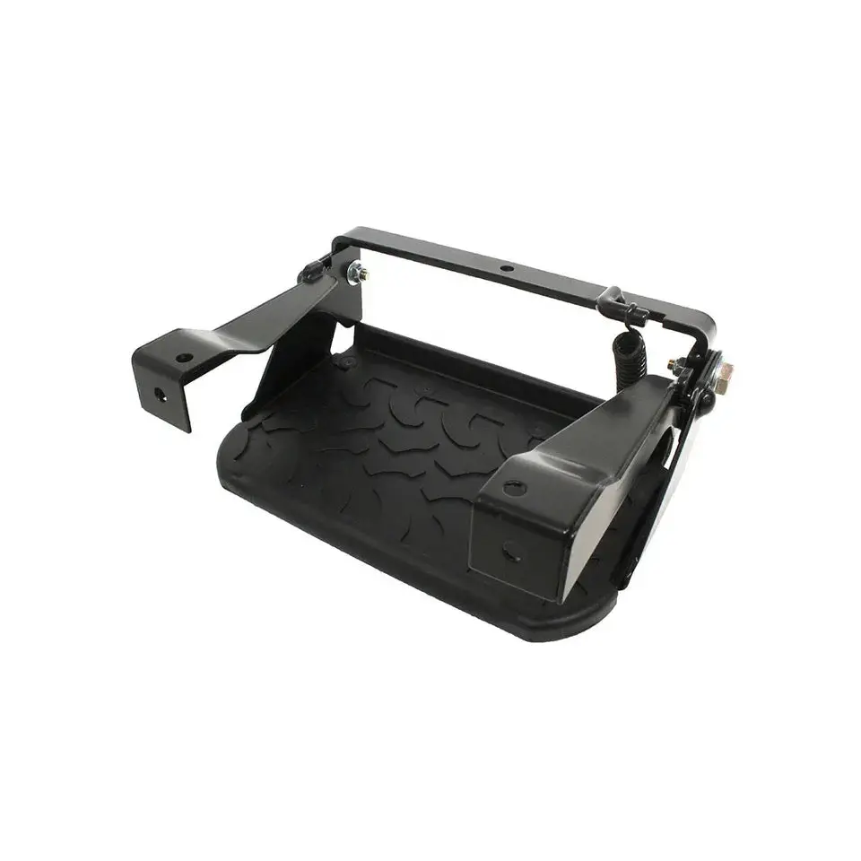 Stc7631mt-Fold Down Rubber Topped Side Steps Set Of 2 Fits Defender 90 110 2