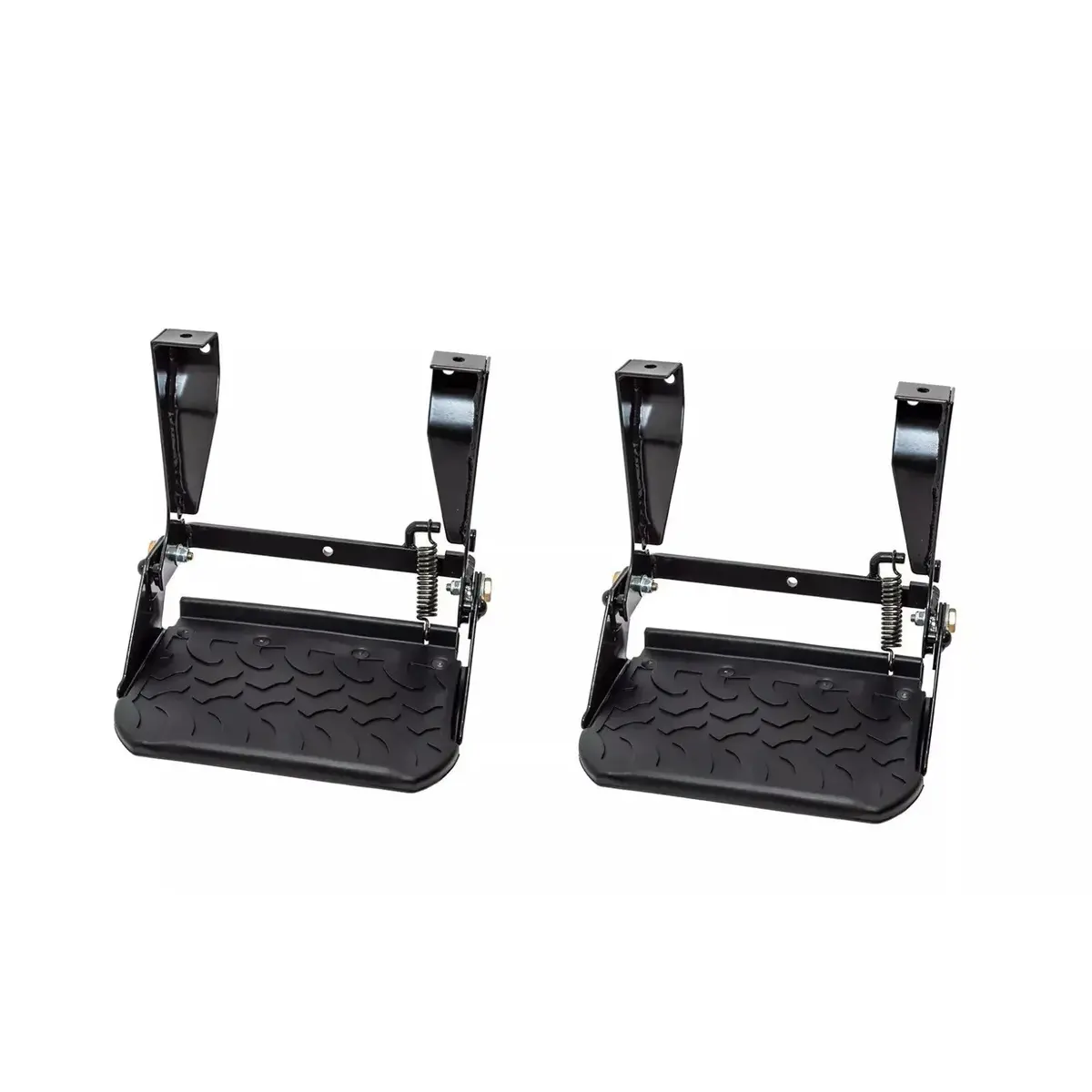 Stc7631mt-Fold Down Rubber Topped Side Steps Set Of 2 Fits Defender 90 110 1