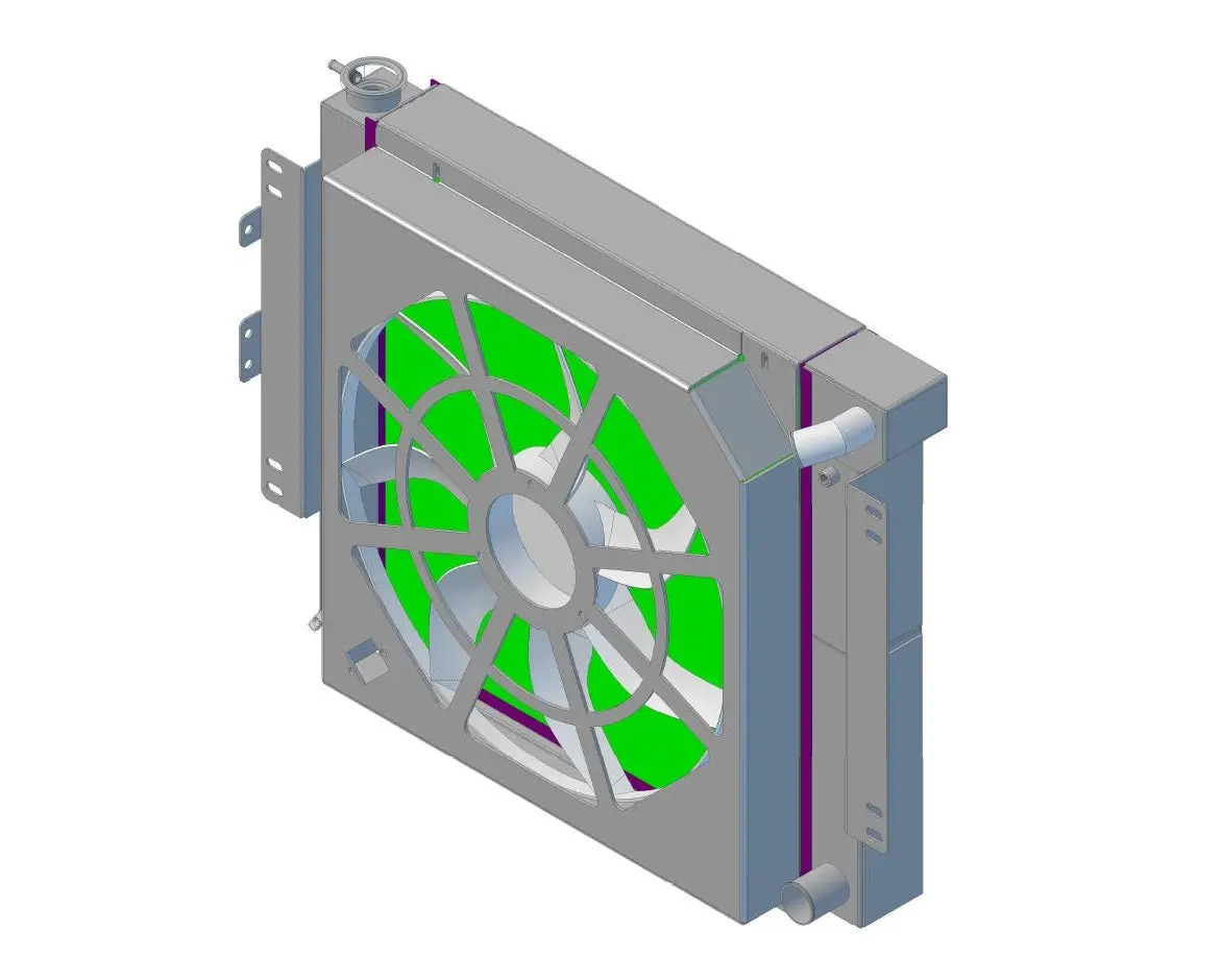 Ls - Single Electric Fan And Shroud (Wizard Aluminum Radiator Only) 1