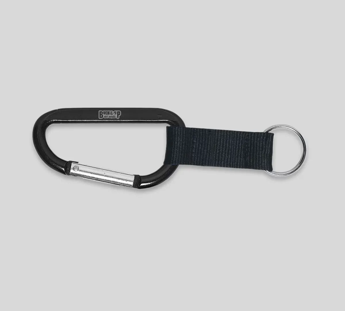 Buckle Up Off-Road Merch Engraved Carabiner Keychain 1