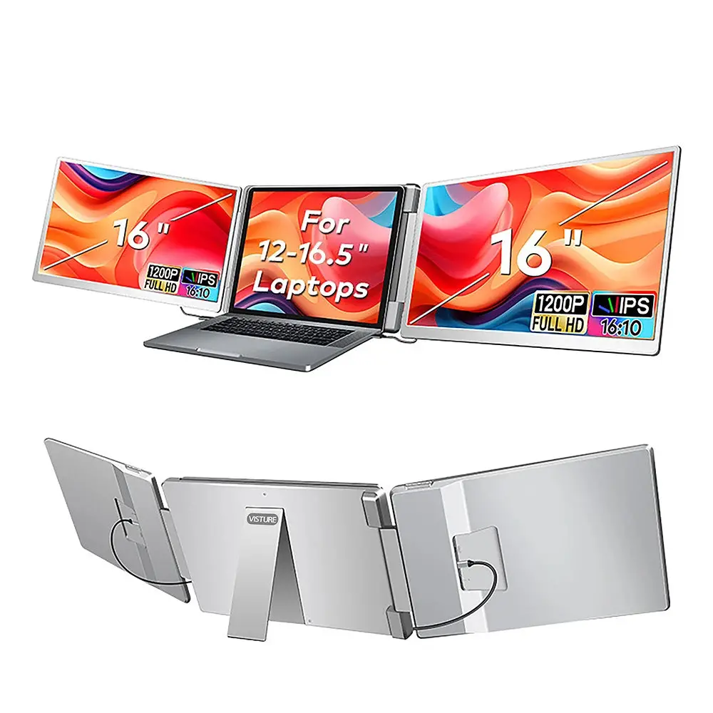 Dual Screen Extender Fhd Ips Gaming Display Portable Lcd Backlit Monitor High Definition For Productivity 14 To 16 Inch Rospider 1
