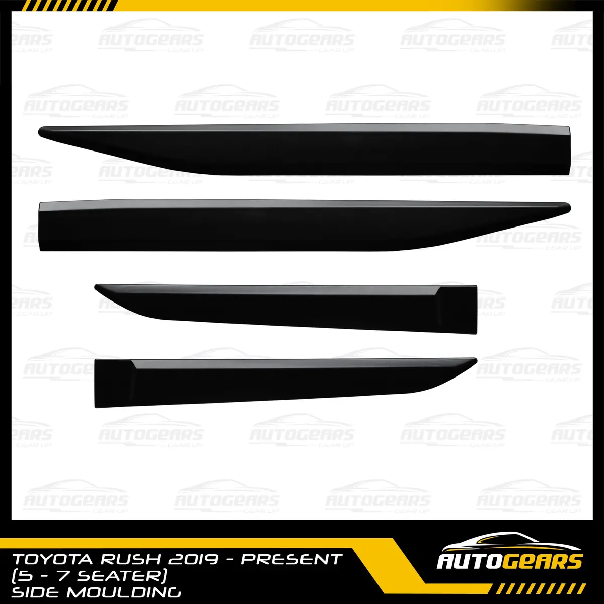 Toyota Rush (2018 - 2025) Trd Side Mouding Trims Black 1