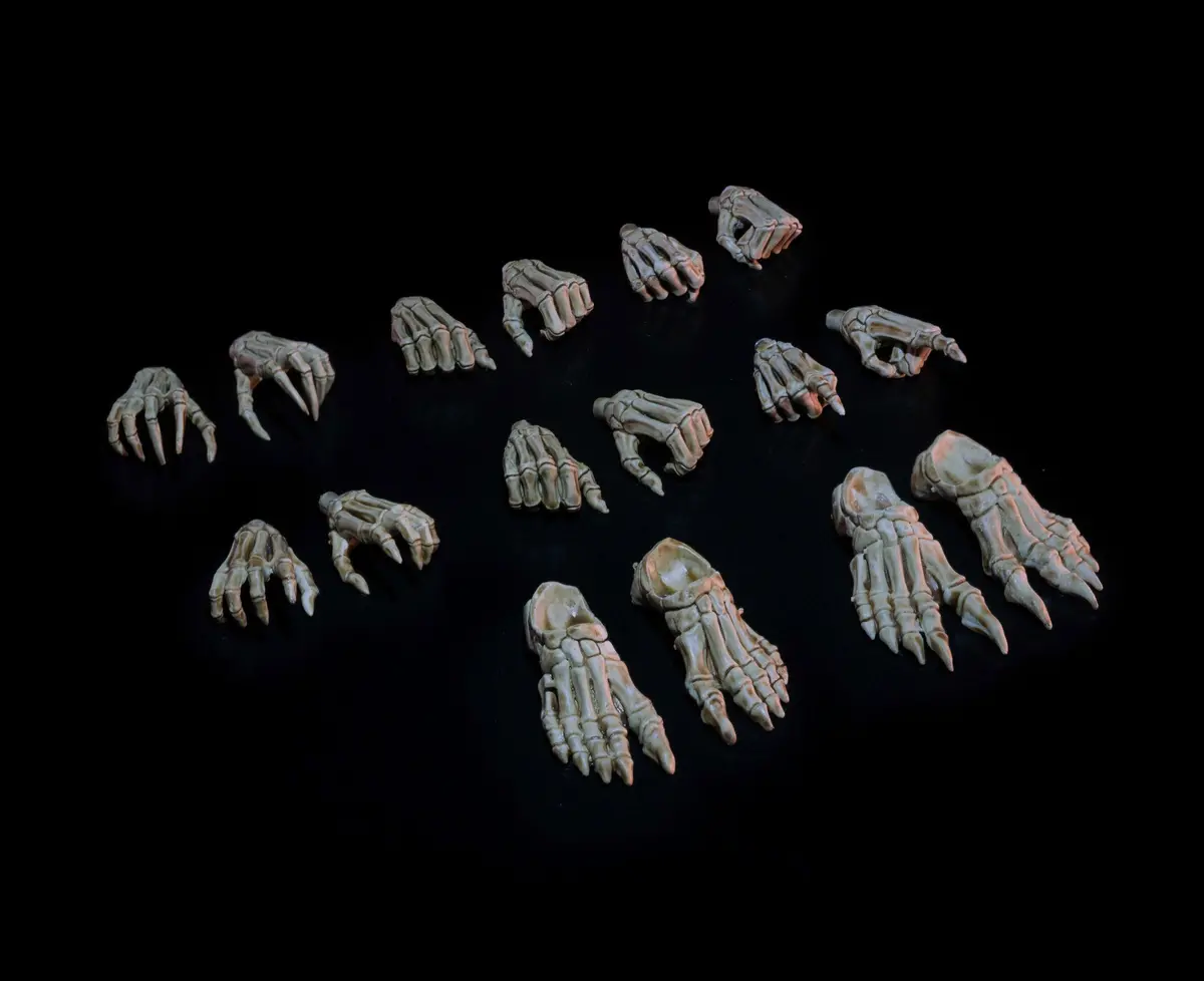 Mythic Legions Necronominus Skeletons Of Necronominus Hands Pack 1