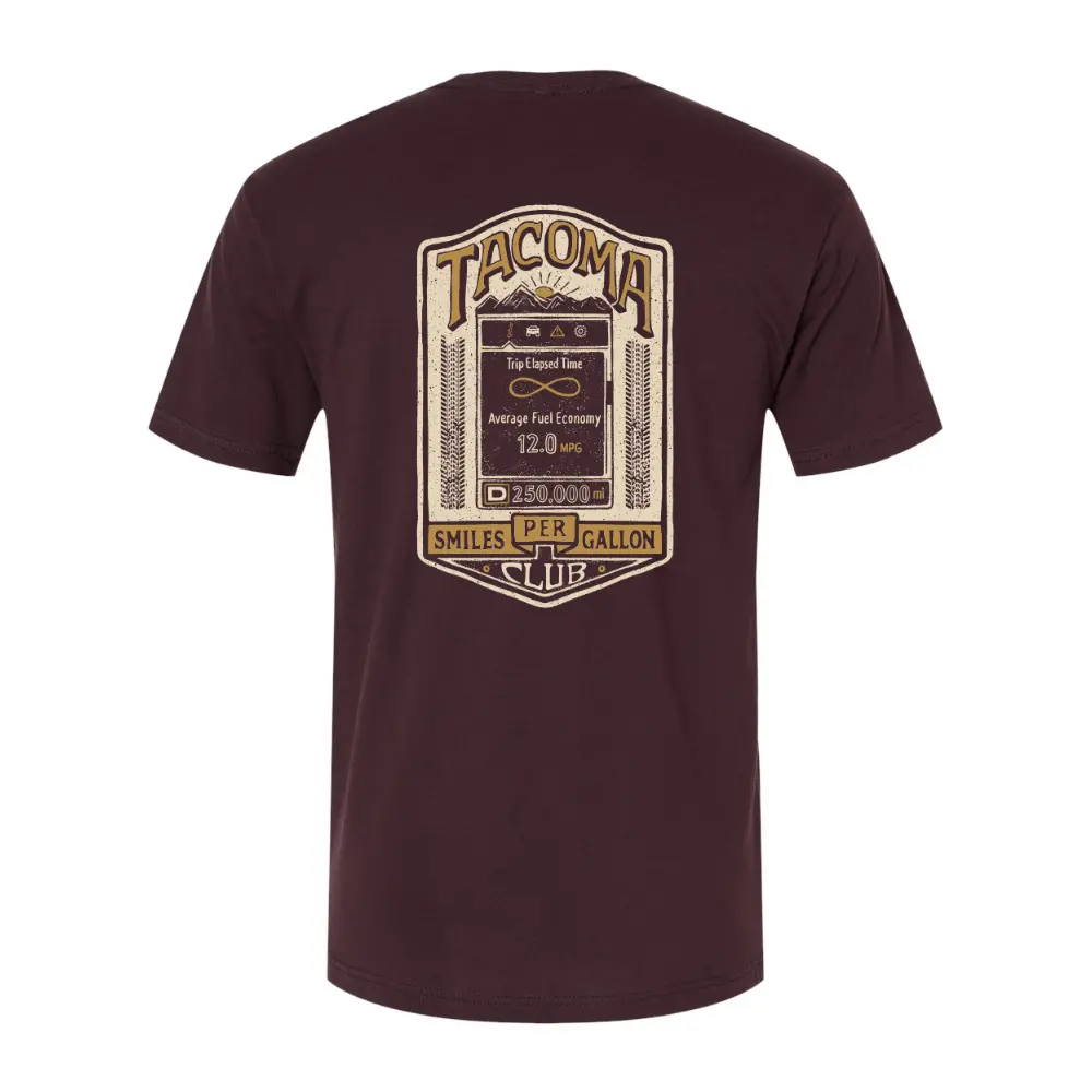 Tacomabeast Smiles Per Gallon Tee 1