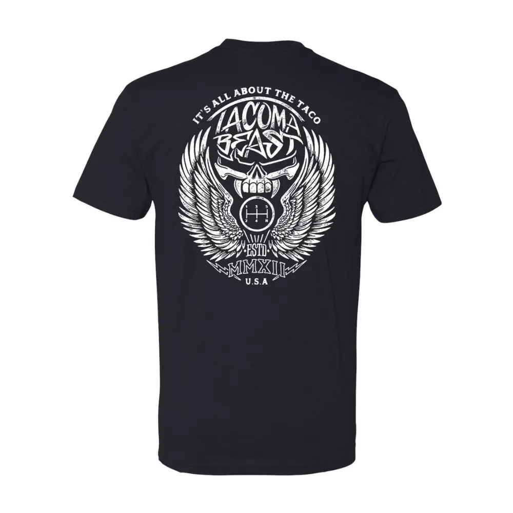 Tacomabeast Winged Skull Tee 1