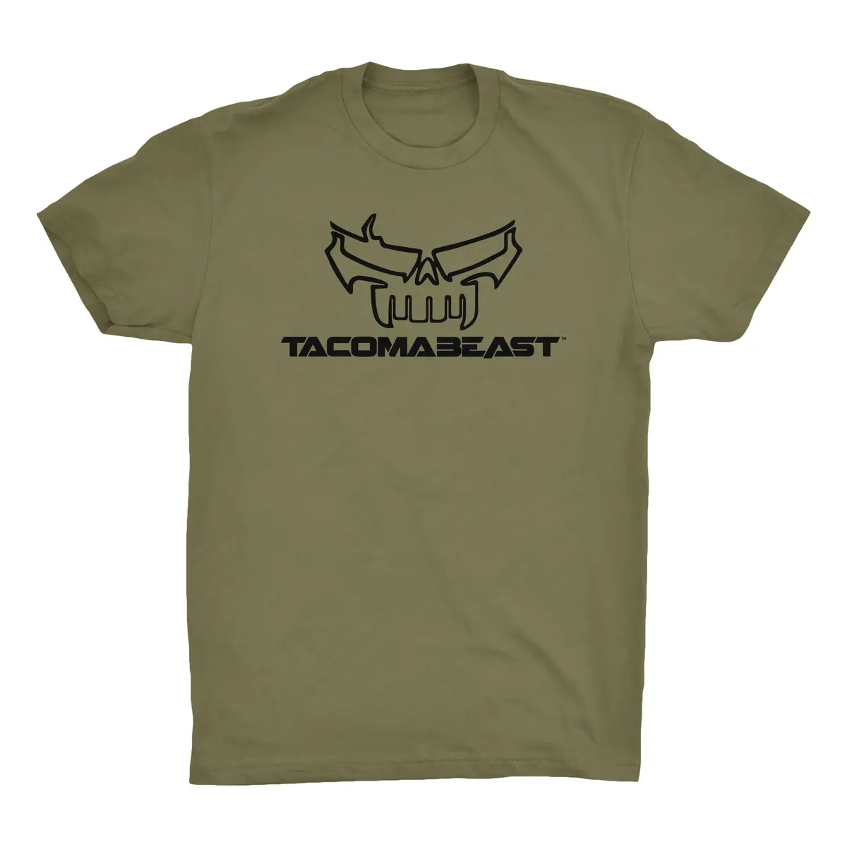 Tacomabeast Skull Tee - Military Green 1