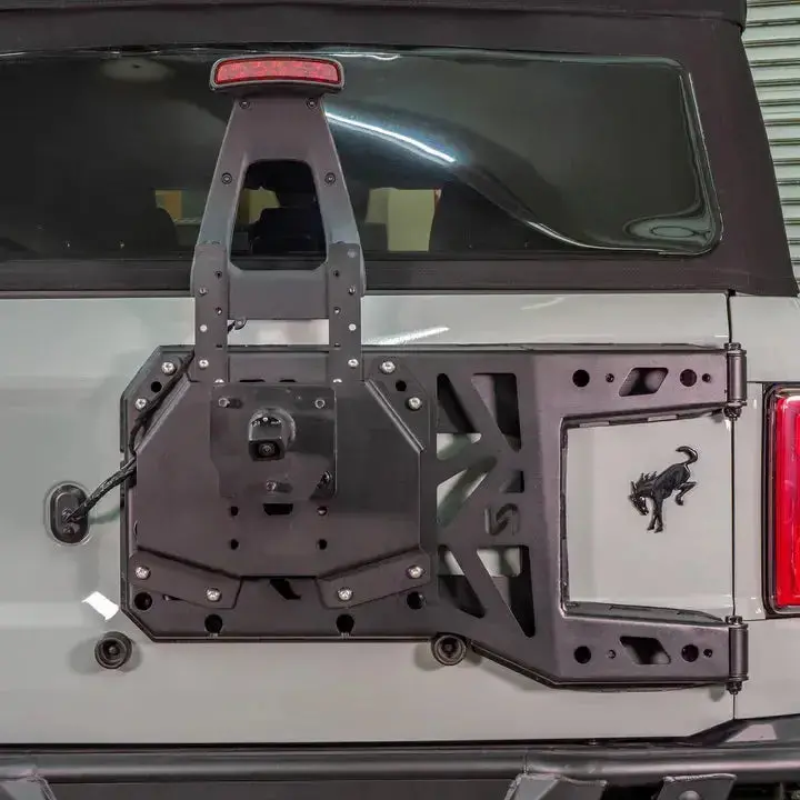 Turn Offroad 2021+ Ford Bronco Adjustable Tire Carrier W/ Camera Mount | Tc4-M1 2