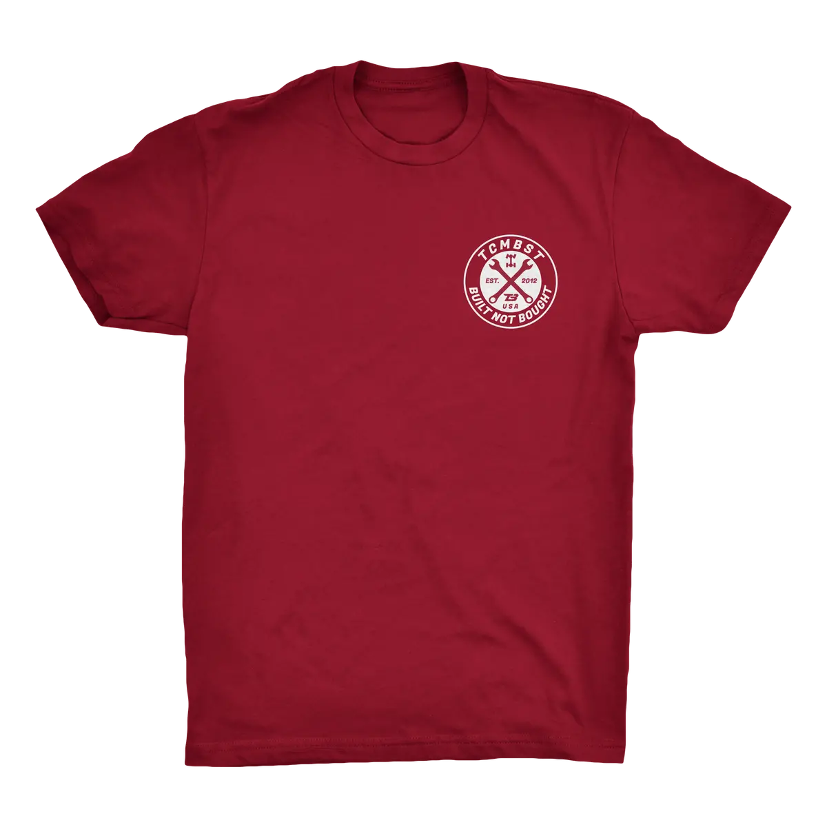 Tcmbst Built Not Bought Tee - Cardinal 1