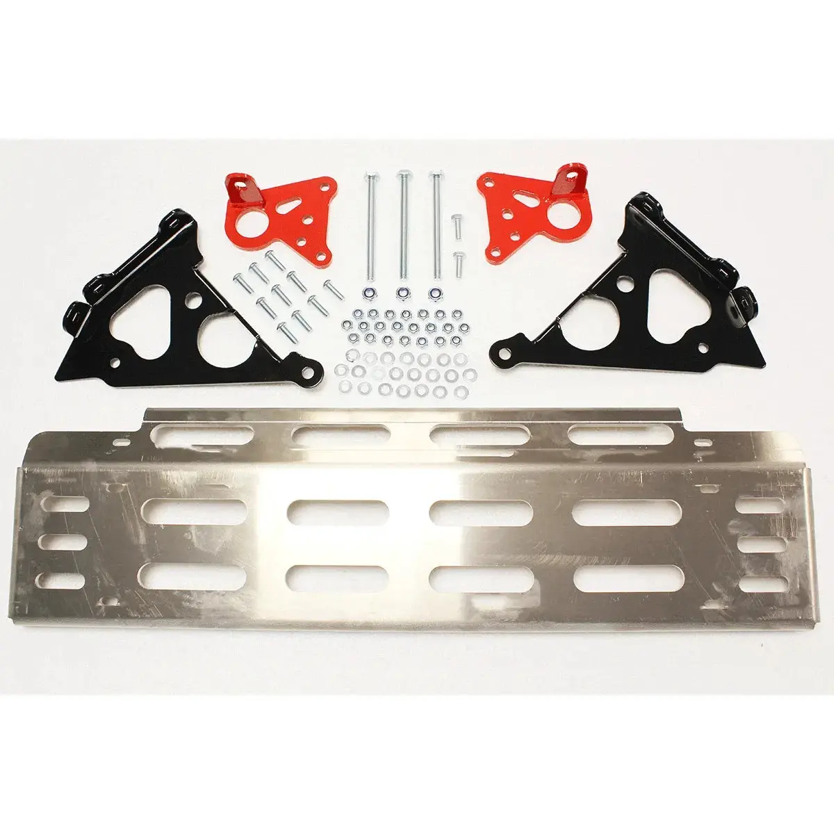 Tf0016-Silver Alloy Skeleton Steering Guard Rhd Lhd For Defender 83-16 1