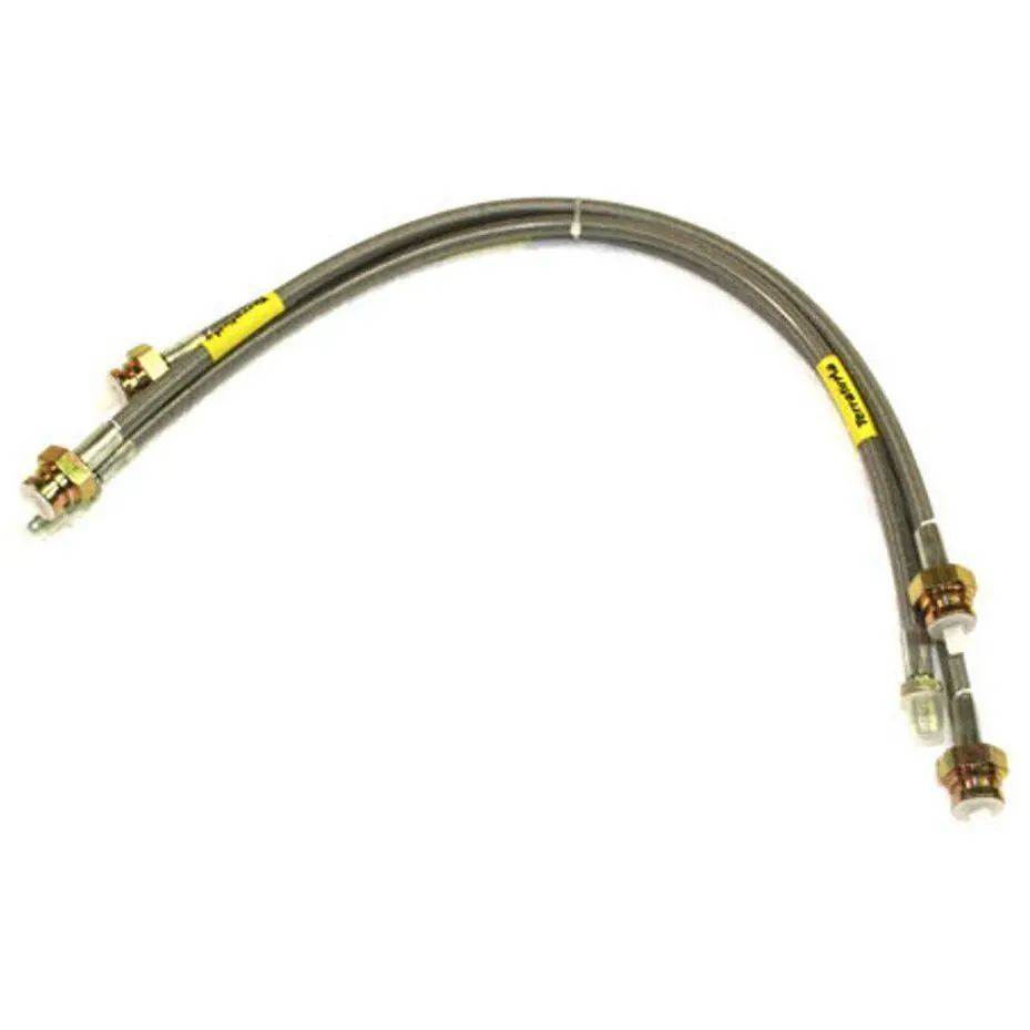 Terrafirma +50Mm Stainless Steel Braided Hoses For Discovery 94 Non Abs Tf609l 1