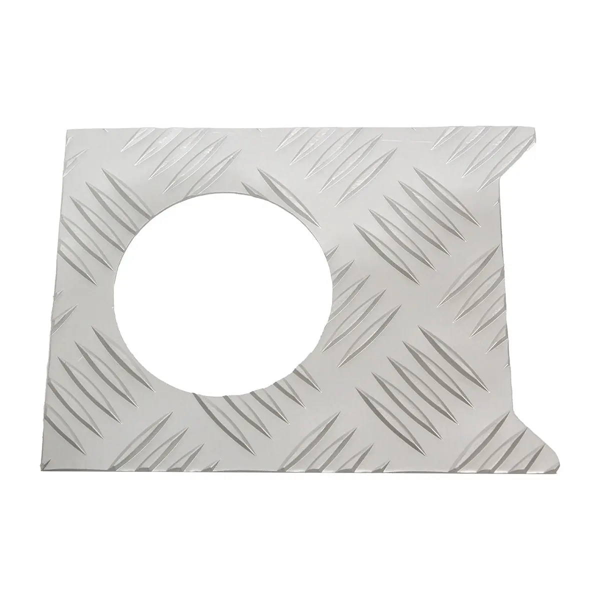 Silver Fuel Cap Chequer Plate Surround 1