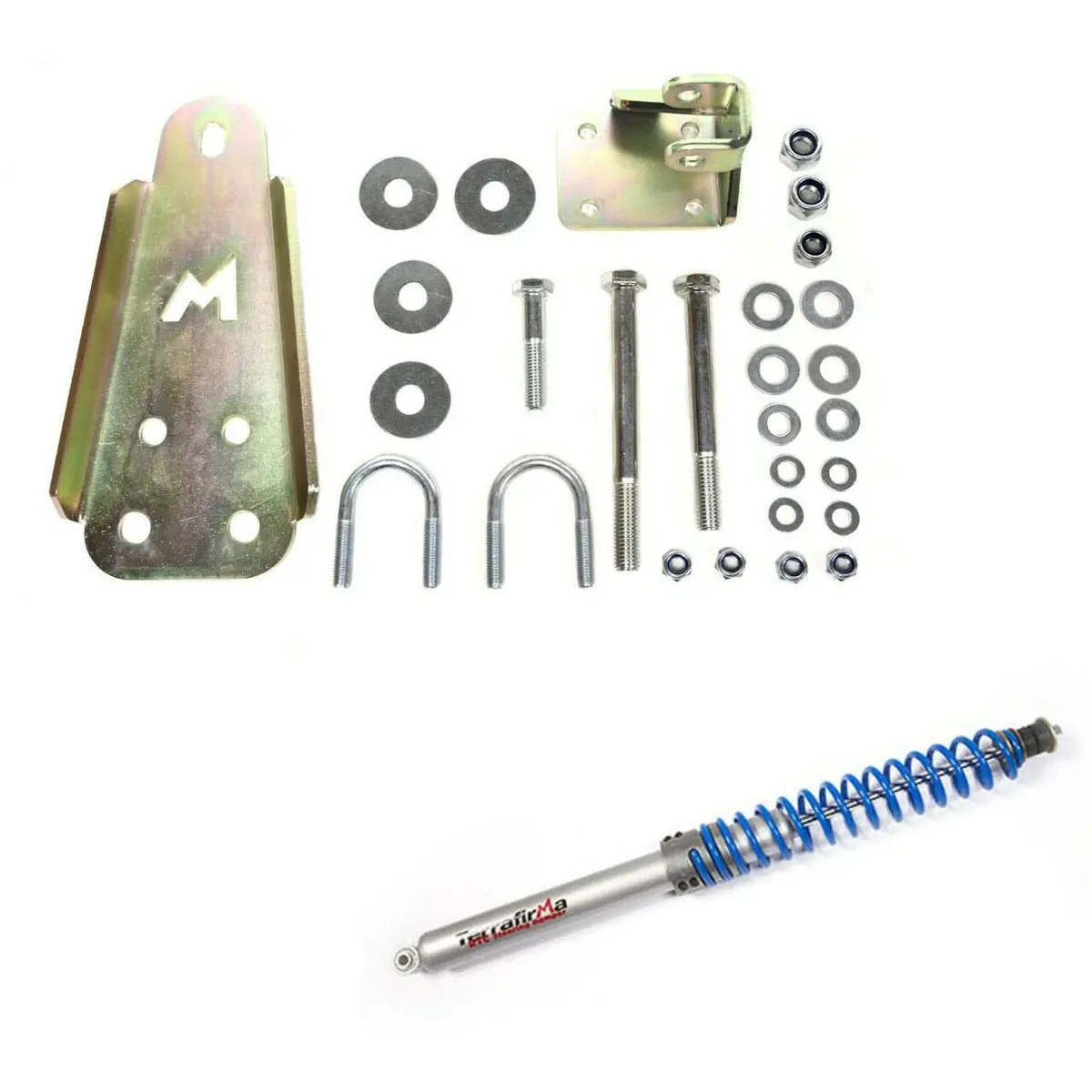 Terrafirma 4X4 Return To Centre Steering Damper & Relocation Kit New 1