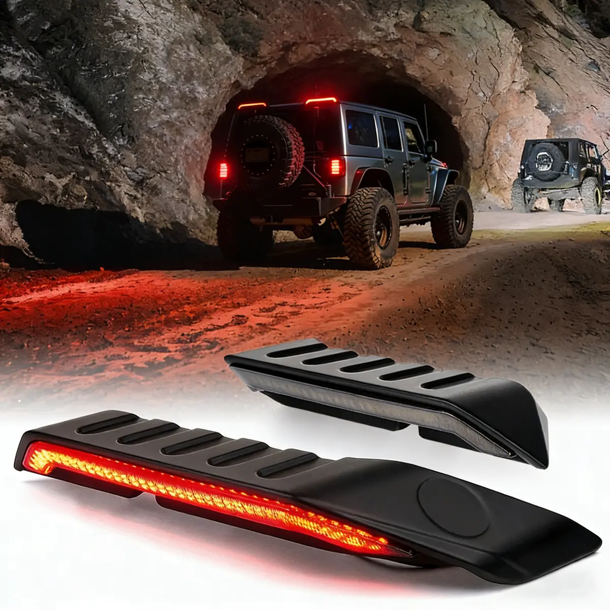 High Mount Jeep Brake Light For 07-18 Jeep Wrangler 4 Door 1