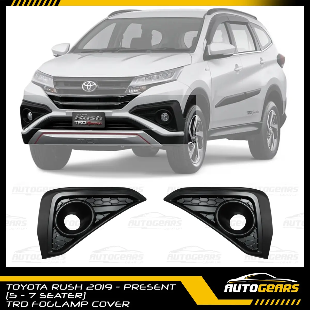Toyota Rush (2018 - 2022) Trd Foglamp Cover 1