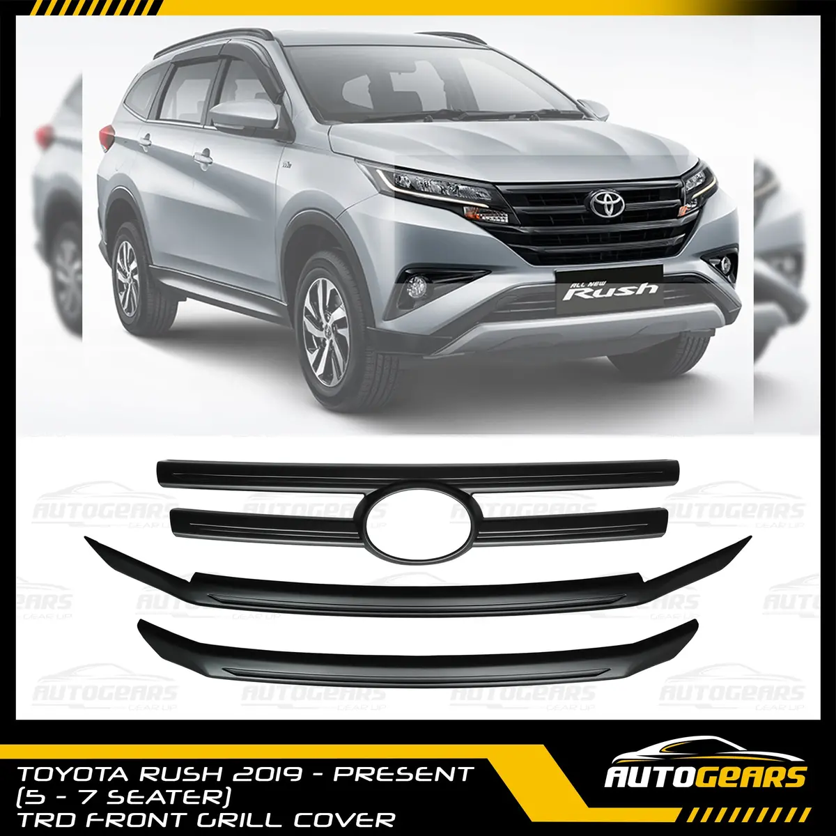 Toyota Rush (2018 - 2025) Trd Front Grill Cover 1