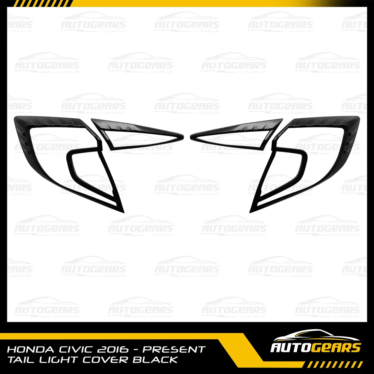 Honda Civic (2016 - 2021) Tail Light Cover Black 1
