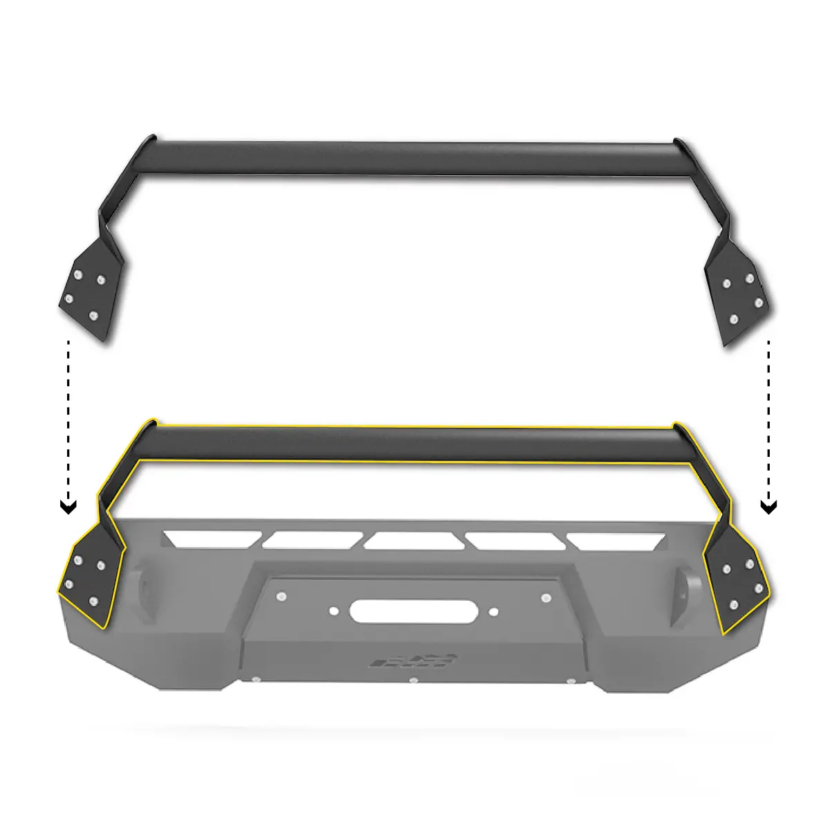 Covert Bumper Bolt-On Grille Guard Fits 2016-2023 Toyota Tacoma 1