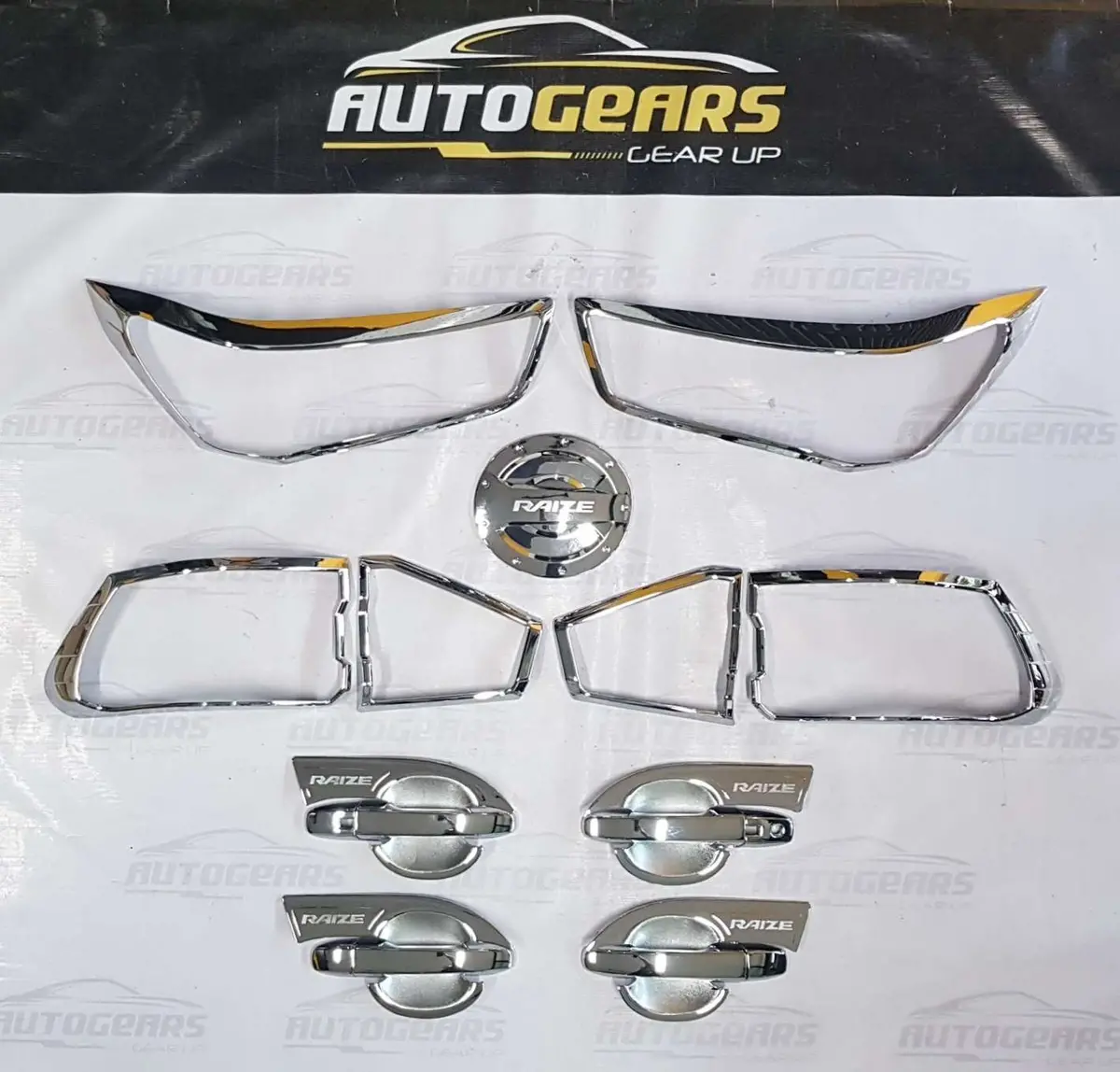 Toyota Raize (2022 - 2026) Chrome Garnish Set V1 1