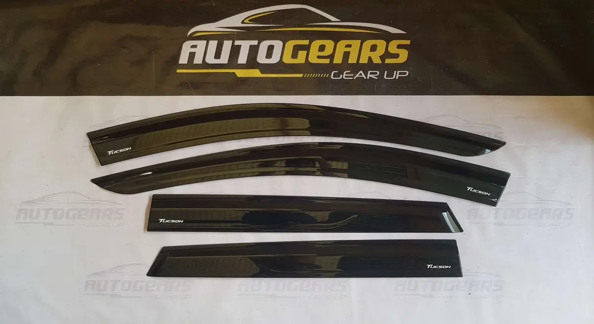 Hyundai Tucson (2023 - 2026) Rain Visor With Logo 1