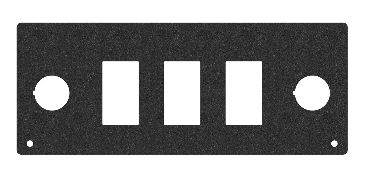 Tuffy Console Radio Plate Switch Panel Block Off 2