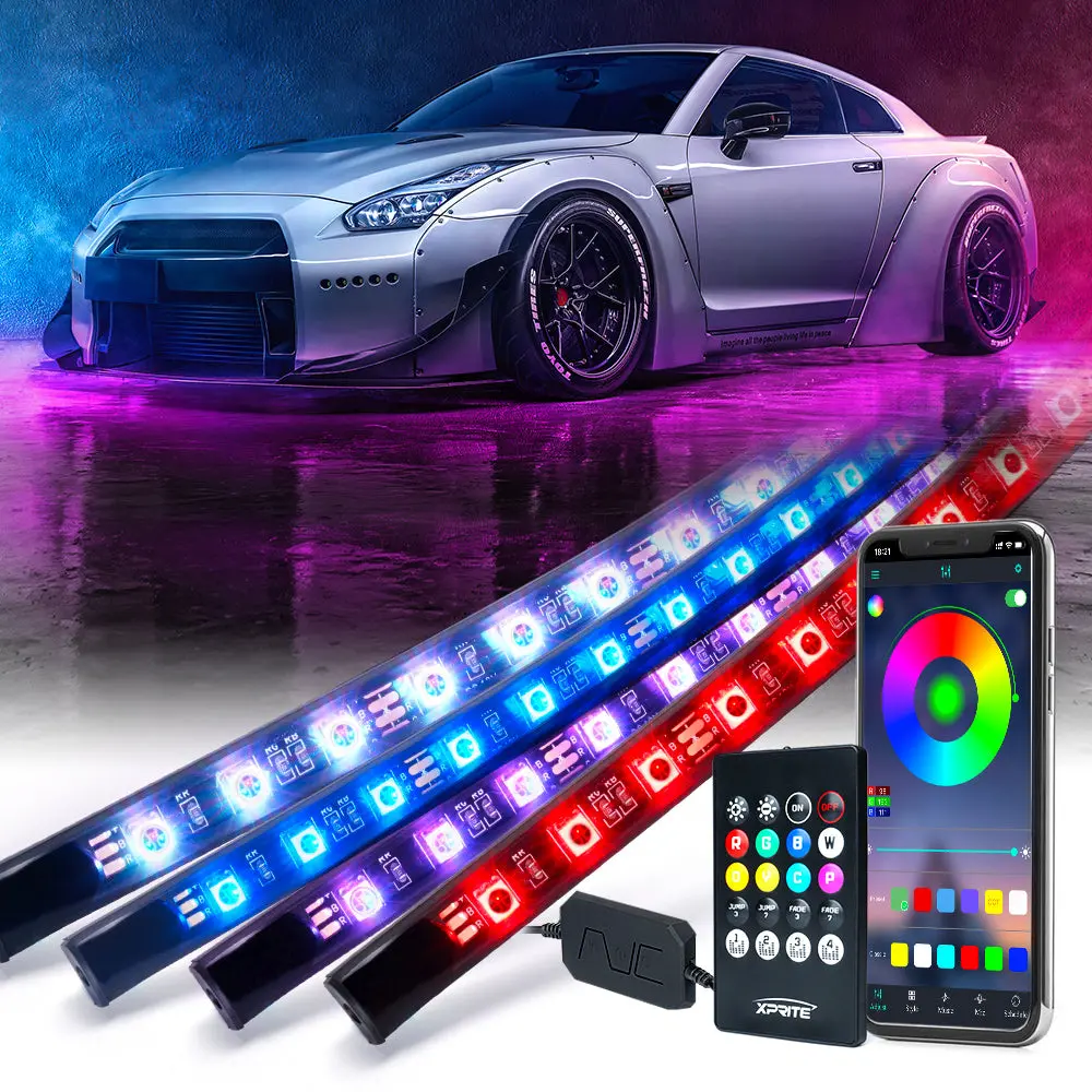 Led Underbody Glow Kit With Remote Control And Bluetooth | Battle Series 1